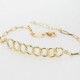 Omega chain bracelet in gold plating. cover