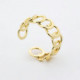 Omega chain ring in gold plating. cover