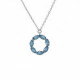 Collar círculo aquamarine de Perpetual elaborado en plata. image