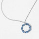 Collar círculo aquamarine de Perpetual elaborado en plata. cover
