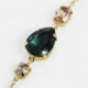 Blooming tear emerald bracelet in gold plating cover