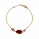 Blooming tear escarlet bracelet in gold plating image