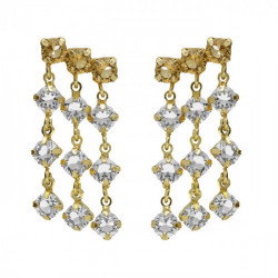 Fadhila light topaz earrings in gold plating