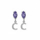 THENAME letter C tanzanite earrings earrings in silver image