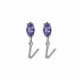 THENAME letter V tanzanite earrings earrings in silver image