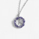 THENAME crystals letter A tanzanite necklace in silver cover