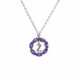 THENAME crystals letter Z tanzanite necklace in silver image