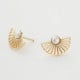 Gypsy sun pearl earrings in gold plating cover