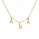 THENAME 3 letters necklace in gold plating image