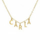 THENAME 5 letters necklace in gold plating image