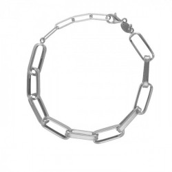 Capture links bracelet in silver