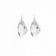 Luxury crystal earrings in silver image