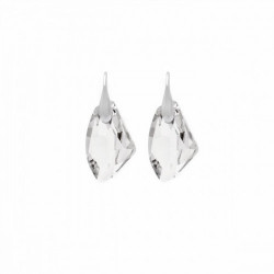 Luxury crystal earrings in silver
