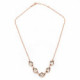 Classic light silk necklace in rose gold plating in gold plating image