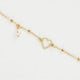 Soulmate heart pearl bracelet in gold plating cover