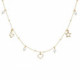 Soulmate motivos pearl necklace in gold plating image