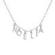 THENAME 6 letters necklace in silver image