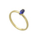 Bianca marquise sapphire ring in gold plating image