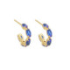 Etnia marquise sapphire earrings in gold plating image