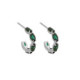 Etnia marquise emerald earrings in silver image