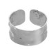 Arlene texture thick ring in silver