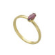 Etnia marquise amethyst ring in gold plating