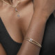 Etnia oval sapphire bracelet in gold plating cover