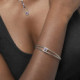 Etnia oval sapphire bracelet in silver cover