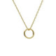 Brava circle necklace in gold plating image