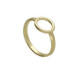 Brava circle ring in gold plating