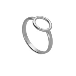 Brava circle ring in silver