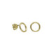 Brava circle earrings in gold plating image