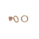 Brava circle earrings in rose gold plating image