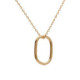 Brava oval necklace in rose gold plating image