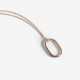 Brava oval necklace in rose gold plating cover