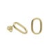Brava oval earrings in gold plating image