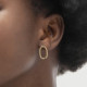 Brava oval earrings in gold plating cover