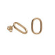 Brava oval earrings in rose gold plating image