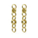 Brava circle earrings in gold plating image