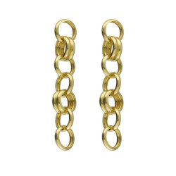 Brava circle earrings in gold plating