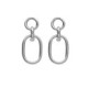 Brava oval earrings in silver image