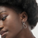 Brava oval earrings in silver cover