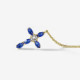 Etnia cross sapphire necklace in gold plating cover