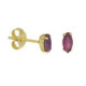 Etnia marquise amethyst earrings in gold plating image