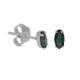 Etnia marquise emerald earrings in silver image