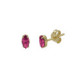 Bianca marquise fuchsia earrings in gold plating image