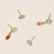 Bianca marquise light azure earrings in gold plating cover