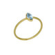 Bianca marquise aquamarine ring in gold plating image