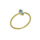Bianca marquise light azure ring in gold plating image