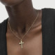Arlene cross necklace in gold plating cover